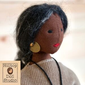 Fabric Doll "Annie" Handmade Textile Cloth Heirloom Primitive Doll